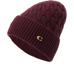 imageCoach Womens Cable BeanieOxblood