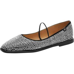 imageCoach Womens Emilia Mary Jane Ballet FlatBlack Crystal