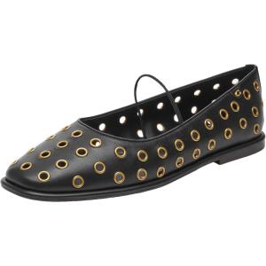 imageCoach Womens Emilia Mary Jane Ballet FlatBlack Grommet