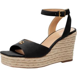 imageCoach Womens Espadrille Wedge PlatformBlack