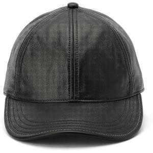 imageCoach Womens Leather Baseball HatBlack