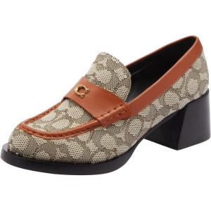 imageCoach Womens Natalie Signature Textile Jacquard LoaferCocoaBurnished Amber