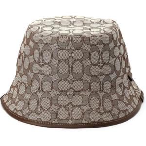 imageCoach Womens Signature C Jacquard Bucket HATBrown