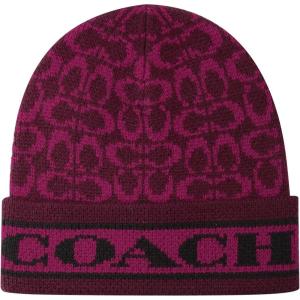 imageCoach Womens Signature C Logo BeanieDeep Berry