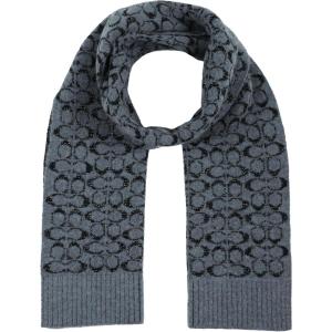 imageCoach womens Metallic Signature C Jacquard ScarfBlack