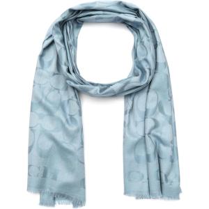 imageCoach womens Signature C Border StoleBluebell