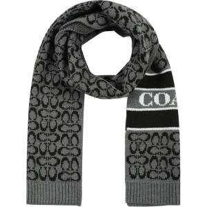 imageCoach womens Signature C Logo Knit ScarfBlack