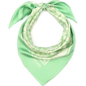 imageCoach womens Vintage Signature C Printed Silk SquarePale Pistachio