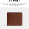 imageCOACH Mens 3in1 Wallet Billfold Redwood One Size
