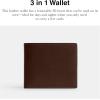 imageCOACH Mens 3in1 Wallet BillfoldMaple