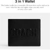 imageCOACH Mens 3in1 Wallet GraphicBlack