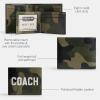 imageCOACH Mens 3in1 Wallet with Camo Print Graphic Billfold One Size
