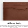 imageCOACH Mens Money Clip Card Case BillfoldRedwood