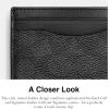 imageCOACH Mens Money Clip Card Case in Signature Canvas Billfold Charcoal One Size