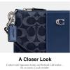 imageCOACH Womens Essential Small Wristlet in Signature Denim Deep Blue Multi One Size