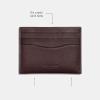 imageCoach Flat Card Case in Sport Calf Saddle 4quot L x 3quot HMAHOGANY