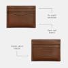 imageCoach Flat Card Case in Sport Calf Saddle 4quot L x 3quot HSaddle