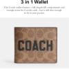imageCoach Mens 3 in 1 AccessoryTravel WalletTan Multi