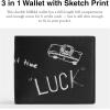 imageCoach Mens 3 in 1 Sketch Print AccessoryTravel Wallet Black Multi