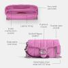 imageCoach Quilted Pillow Leather Tabby Wristlet with Chain LHFuschia