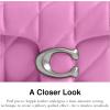 imageCoach Quilted Pillow Leather Tabby Wristlet with Chain LHFuschia