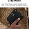 imageCoach Womens Billfold Wallet Small Zip AroundBlack