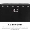 imageCoach Womens Billfold Wallet Small Zip AroundBlack