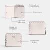 imageCoach Womens Billfold Wallet Small Zip AroundChalk