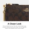 imageCoach Womens Signature Large Wristlet W ChainBrown  Black