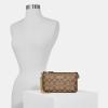 imageCoach Womens Signature Large Wristlet W ChainKhaki Saddle