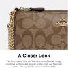 imageCoach Womens Signature Large Wristlet W ChainKhaki Saddle