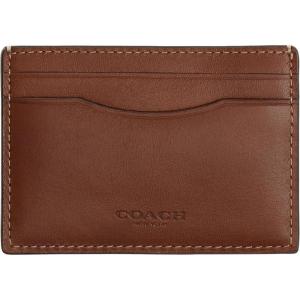 imageCOACH Mens Money Clip Card Case BillfoldRedwood