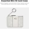 imageCoach Essential Mini ID Card Case in Signature Canvas LHWhite Chalk