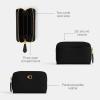 imageCoach Small Zip Around Card Case Black