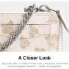 imageCoach Womens Essential Chain Card Case with Floral Print AccessoryTravel Wallet LHChalk Multi