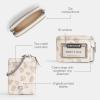 imageCoach Womens Essential Chain Card Case with Floral Print AccessoryTravel Wallet LHChalk Multi