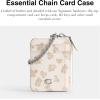 imageCoach Womens Essential Chain Card Case with Floral Print AccessoryTravel Wallet LHChalk Multi