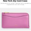 imageCoach Womens Essential New York Zip Card Case AccessoryTravel Wallet B4Fuschia