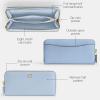 imageCoach Womens Essential Slim Accordion Zip Wallet AccessoryTravel B4Bluebell
