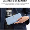 imageCoach Womens Essential Slim Accordion Zip Wallet AccessoryTravel B4Bluebell