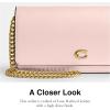 imageCoach Womens Evie Long Wallet with Chain BiFold Blush One Size