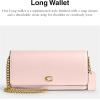 imageCoach Womens Evie Long Wallet with Chain BiFold Blush One Size