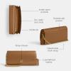 imageCoach Womens Evie Long Wallet with Chain BiFold Honey Brown One Size