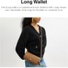 imageCoach Womens Evie Long Wallet with Chain BiFold Honey Brown One Size