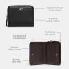 imageCoach Womens Polished Pebble Leather Billfold Wallet B4Black One Size