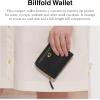 imageCoach Womens Polished Pebble Leather Billfold Wallet B4Black One Size