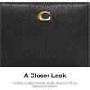 imageCoach Womens Polished Pebble Leather Billfold Wallet B4Black One Size