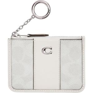 imageCoach Essential Mini ID Card Case in Signature Canvas LHWhite Chalk