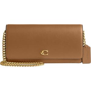 imageCoach Womens Evie Long Wallet with Chain BiFold Honey Brown One Size