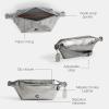 imageCOACH Hall Belt Bag in Metallic Crinkle Leather